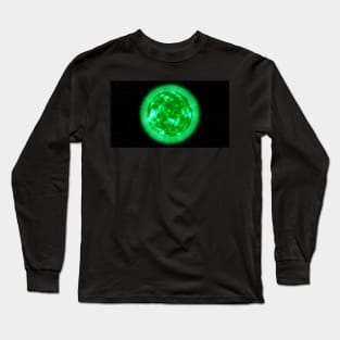 The Sun's Surface - Green Long Sleeve T-Shirt